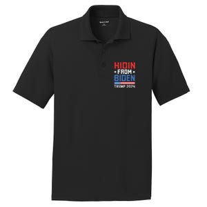 Hidin From Biden Kids Trump 2024 Funny Anti Joe Biden PosiCharge RacerMesh Polo