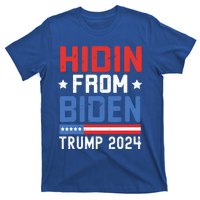 Hidin From Biden Kids Trump 2024 Funny Anti Joe Biden T-Shirt