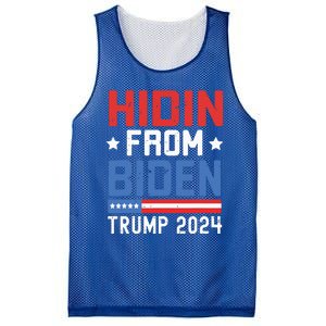 Hidin From Biden Kids Trump 2024 Funny Anti Joe Biden Mesh Reversible Basketball Jersey Tank