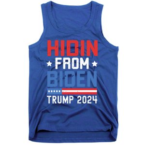 Hidin From Biden Kids Trump 2024 Funny Anti Joe Biden Tank Top