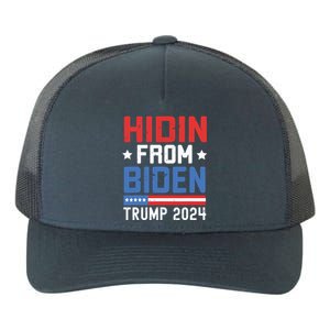 Hidin From Biden Kids Trump 2024 Funny Anti Joe Biden Yupoong Adult 5-Panel Trucker Hat