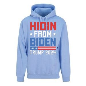 Hidin From Biden Kids Trump 2024 Funny Anti Joe Biden Unisex Surf Hoodie