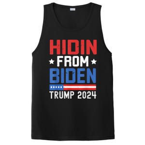 Hidin From Biden Trump 2024 Funny Anti Joe Biden PosiCharge Competitor Tank