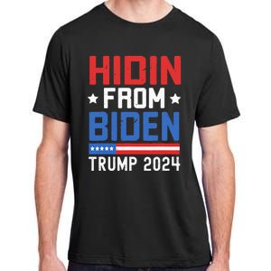 Hidin From Biden Kids Men Trump 2024 Funny Anti Joe Biden Adult ChromaSoft Performance T-Shirt