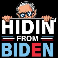 Hidin From Biden Gift Anti Joe Biden Hiding Political Gift Cooling Performance Crew T-Shirt
