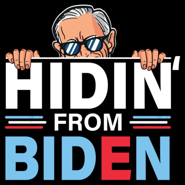 Hidin From Biden Gift Anti Joe Biden Hiding Political Gift Cooling Performance Crew T-Shirt