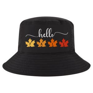 Hello Fall Cozy Nature Cool Comfort Performance Bucket Hat