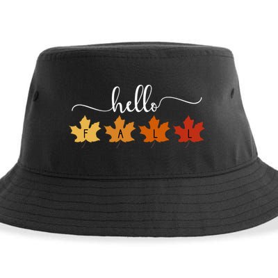 Hello Fall Cozy Nature Sustainable Bucket Hat