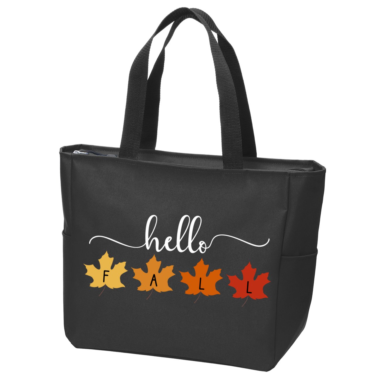 Hello Fall Cozy Nature Zip Tote Bag