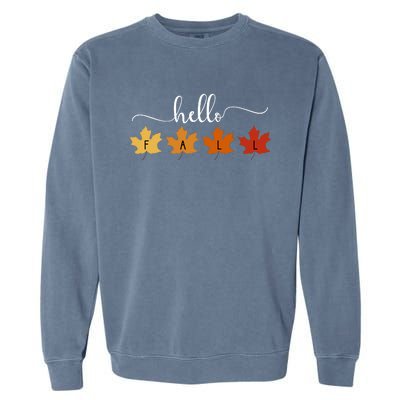 Hello Fall Cozy Nature Garment-Dyed Sweatshirt