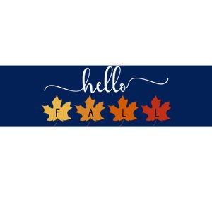 Hello Fall Cozy Nature Bumper Sticker