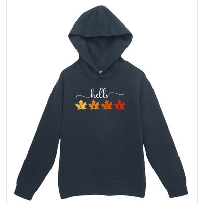 Hello Fall Cozy Nature Urban Pullover Hoodie