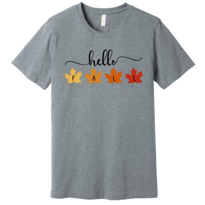 Hello Fall Cozy Nature Premium T-Shirt