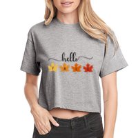 Hello Fall Cozy Nature Crop Top