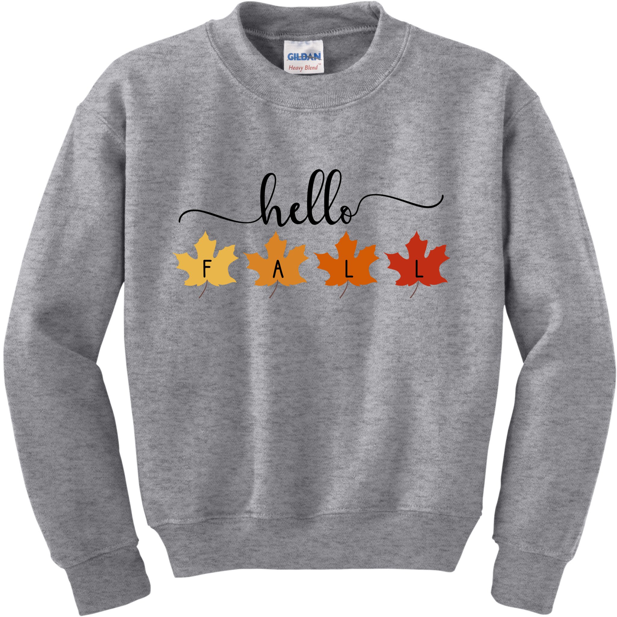 Hello Fall Cozy Nature Kids Sweatshirt
