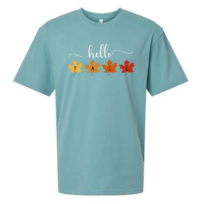 Hello Fall Cozy Nature Sueded Cloud Jersey T-Shirt