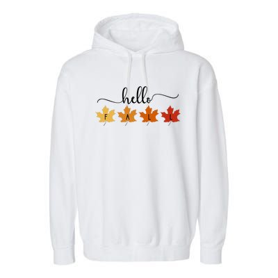 Hello Fall Cozy Nature Garment-Dyed Fleece Hoodie