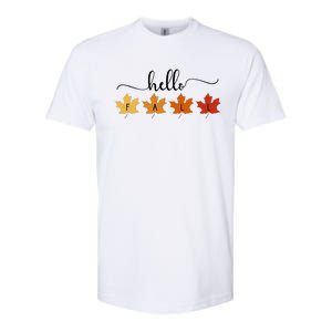 Hello Fall Cozy Nature Softstyle CVC T-Shirt