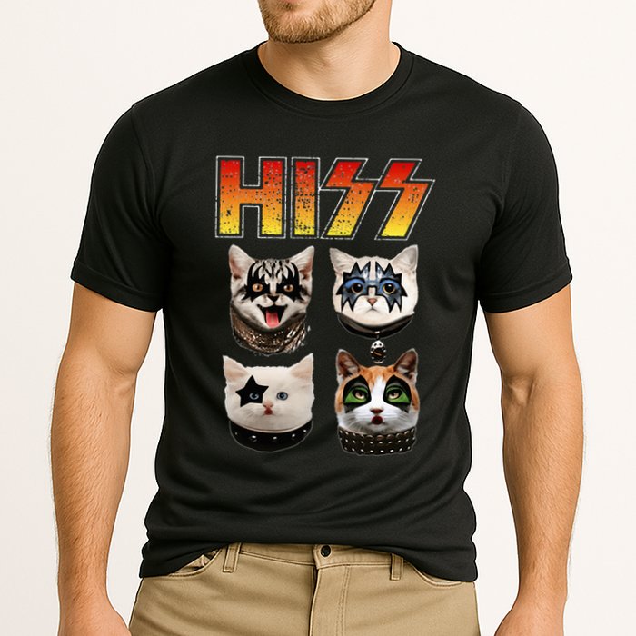 Hiss Funny Cat Lover Gift Cooling Performance Crew T-Shirt
