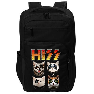Hiss Funny Cat Lover Gift Impact Tech Backpack