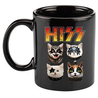 Hiss Funny Cat Lover Gift 11oz C Handle Ceramic Mug