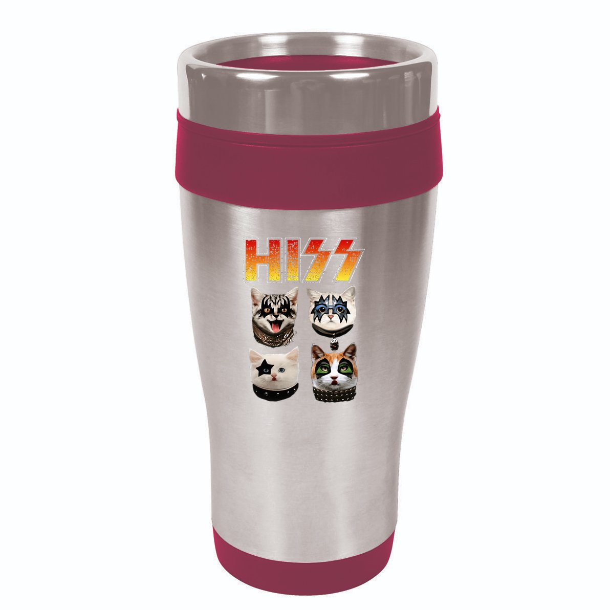 Hiss Funny Cat Lover Gift 16oz Travel Tumbler