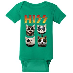 Hiss Funny Cat Lover Gift Baby Bodysuit