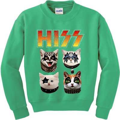 Hiss Funny Cat Lover Gift Kids Sweatshirt