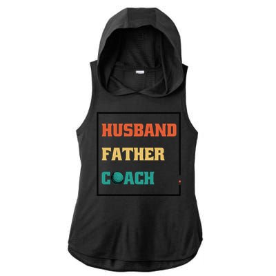 Husband Father Coach Golf Coach Gift Ladies PosiCharge Tri-Blend Wicking Draft Hoodie Tank