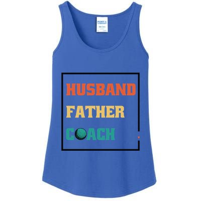 Husband Father Coach Golf Coach Gift Ladies Essential Tank