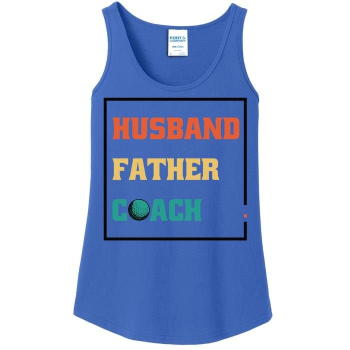 Husband Father Coach Golf Coach Gift Ladies Essential Tank