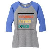 Husband Father Coach Golf Coach Gift Women's Tri-Blend 3/4-Sleeve Raglan Shirt