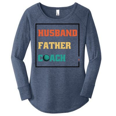 Husband Father Coach Golf Coach Gift Women's Perfect Tri Tunic Long Sleeve Shirt