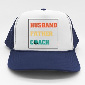 Husband Father Coach Golf Coach Gift Trucker Hat