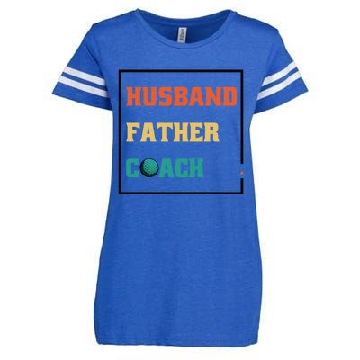 Husband Father Coach Golf Coach Gift Enza Ladies Jersey Football T-Shirt