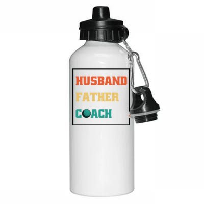 Husband Father Coach Golf Coach Gift Aluminum Water Bottle