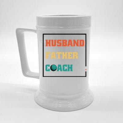 Husband Father Coach Golf Coach Gift Beer Stein