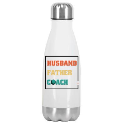 Husband Father Coach Golf Coach Gift Stainless Steel Insulated Water Bottle