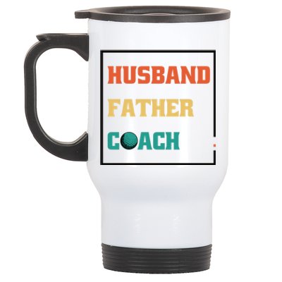 Husband Father Coach Golf Coach Gift Stainless Steel Travel Mug