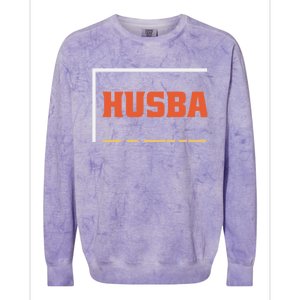 Husband Father Coach Golf Coach Gift Colorblast Crewneck Sweatshirt