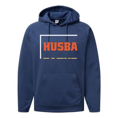 Husband Father Coach Golf Coach Gift Performance Fleece Hoodie