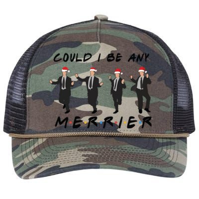 Holiday Friends Could I Be Any Merrier Funny Chandler Retro Rope Trucker Hat Cap