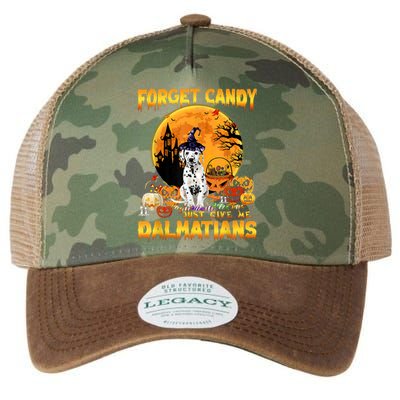 Halloween Forget Candy Just Give Me Dalmatians Dog Lovers Gift Legacy Tie Dye Trucker Hat