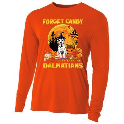 Halloween Forget Candy Just Give Me Dalmatians Dog Lovers Gift Cooling Performance Long Sleeve Crew