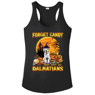 Halloween Forget Candy Just Give Me Dalmatians Dog Lovers Gift Ladies PosiCharge Competitor Racerback Tank