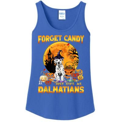 Halloween Forget Candy Just Give Me Dalmatians Dog Lovers Gift Ladies Essential Tank