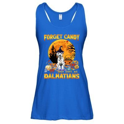 Halloween Forget Candy Just Give Me Dalmatians Dog Lovers Gift Ladies Essential Flowy Tank