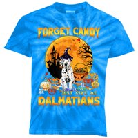 Halloween Forget Candy Just Give Me Dalmatians Dog Lovers Gift Kids Tie-Dye T-Shirt