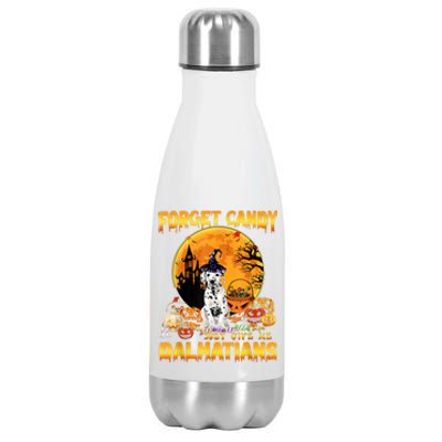 Halloween Forget Candy Just Give Me Dalmatians Dog Lovers Gift Stainless Steel Insulated Water Bottle