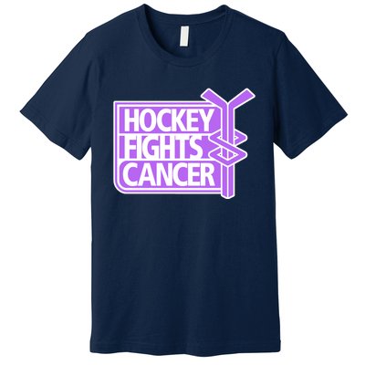 Hockey Fights Cancer Hockey Lover Gift Idea Trending Premium T-Shirt